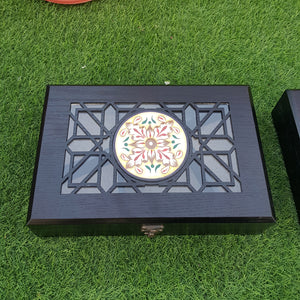 arabesque box - Palestine souvenirs - oriental box - wooden handicrafts - accessories box - Jordan gifts - Ajamic - Afghani online, handmade - Arabian box - ceramic - embroidery منتجات شرقية يدوية - تطريز فلسطيني - هدايا الأردن - هدايا فلسطين -الافغاني