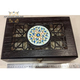 arabesque box - Palestine souvenirs - oriental box - wooden handicrafts - accessories box - Jordan gifts - Ajamic - Afghani online, handmade - Arabian box - ceramic - embroidery منتجات شرقية يدوية - تطريز فلسطيني - هدايا الأردن - هدايا فلسطين -الافغاني