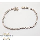 Silver bracelet, tennis bracelet, zircons stones, 925 silver, afghani online, afghani Amman, اسوار فضة, اسوارة تنس, اسوارة زركون, افغاني اونلاين