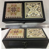 Tea box - Palestine souvenirs - oriental box - wooden handicrafts - accessories box - Jordan gifts - Ajamic - Afghani online, handmade - Arabian box - ceramic - embroidery منتجات شرقية يدوية - تطريز فلسطيني - هدايا الأردن - هدايا فلسطين -الافغاني