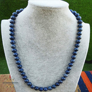 Lapis Lazuli necklace - Jordan gifts - Palestine gifts - oriental gifts - natural stones necklace - عقد مرجان- أحجار كريمة - هدايا الأردن - هدايا فلسطين - الأفغاني - Afghani online - Lapis Lazuli Stone