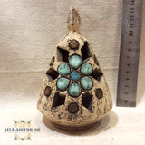 Handmade Ceramic - Islamic pottery art - Jordan Souvenirs and gifts - Arabian geometric art patterns - Arabian clay - Arabic stoneware - office and home decor - oriental pottery - Amman Gifts - candle holder - Afghani online - سيراميك وفخار شرقي اسلامي - شمعة - الافغاني - هدايا الأردن