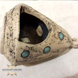 Handmade Ceramic - Islamic pottery art - Jordan Souvenirs and gifts - Arabian geometric art patterns - Arabian clay - Arabic stoneware - office and home decor - oriental pottery - Amman Gifts - candle holder - Afghani online - سيراميك وفخار شرقي اسلامي - شمعة - الافغاني - هدايا الأردن