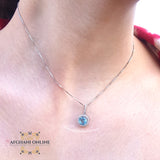 Cubic Zircon necklace - colored gemstones - trendy jewelry - fashion jewelry - garnet - USA jewelry - Jordan necklaces - Zircon Necklaces - سنسال احجلر كريمة زركون - Afghani online - birthday stone - birth stone - month stone