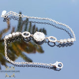 Silver bracelet - cute girly round bracelet - cubic zirconia stones - 925 silver - afghani online - USA bracelets - afghani Amman - اسوار فضة - اسوارة بناتي ناعمة - اسوارة زركون - افغاني اونلاين
