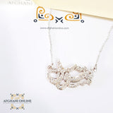 Arabic Name Necklace - Batool sparkling necklace - silver customize - cubic zircon name necklace - handmade silver - Afghani online - layered necklace - Arabic custom cubic zirconia Necklace - UAE jewellery necklace - Jordan fashion jewellery - Qatar Jewelry - name with CZ - USA custom Jewelry - سنسال اسم بتول - سنسال تفصيل - تفصيل اسم فضة مطلي ذهب - سنسال مع زركون - الافغاني