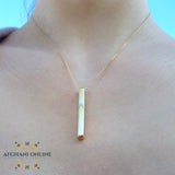 Personalized silver bar necklace vertical - USA Silver - Canada Jewelry - handmade - hand engraving - engraving necklace - necklace for her - Pure silver - rose gold bar necklace - gold bar necklace -  Afghani online - custom bar necklace - Afghani Amman - الافغاني - تفصيل سنسال بار - سنسال بار طولي فضة - سنسال بار روزجولد - مطلي ذهب - عقد الامارات - عقد قطر - هدايا يدوية