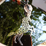 silver car pendant - horse car pendant - Allah is the best to guard - sterling  silver - Gemstones - gifts for men - car gifts -Amman gifts - Jordan Gifts - UAE gifts _ Qatar cars gift - Afghani online - تعليقة سيارة حصان - فضة للسيارة - فالله خير حافظا