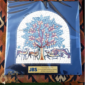 Tree of life - Mosaic - tree of life - wall hanging frame - Jordan souvenirs - Afghani online gifts from Jordan - visit Amman - Madaba - Handicrafts of Jordan - USA handmade gifts - شجرة الحياة - هدايا الأردن - هدايا شركات - تكريم و دروع - الافغاني عمان