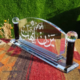 Name sign - crystal - handmade - USA lawyer gifts - US office sign -office sign - engraving - desktop name title - Afghani online - اسم مكتب - قارمة مكتب - هدايا للمكتب - الافغاني - هدايا شركات الامارات - هدايا للدكتور