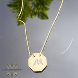 Personalized silver octangle necklace - fashion jewellery - USA Silver - Canada Jewelry - handmade - hand engraving - engraving necklace - necklace for her - Pure silver - rose gold octangle necklace - gold octangle necklace - gifts for her - girls necklace - trendy jewelry - Afghani online - custom octangle necklace - Afghani Amman - الافغاني - تفصيل سنسال ثماني الأضلاع - سنسال بناتي فضة - سنسال ثماني روزغولد - مطلي ذهب - عقد فضة الامارات - عقد فضة قطر - هدايا يدوية