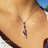 Palestine silver necklace with zircon -Silver Palestinian necklace - Palestine gift jewelry - map of Palestine - Afghani Jordan, Palestine trendy jewelry خارطة فلسطين سنسال - سنسال فلسطين فضة زركون - الافغاني - سنسال فلسطين - هدايا فلسطين