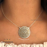 Palestine coin necklace - necklace customized from Palestine -trendy jewelry - sterling silver jewelry of Jerusalem - Palestine coin historical personalized - silver customize - handmade silver - Afghani online - Arabic Name Necklace - UAE necklace - Jordan Necklace - Qatar Jewelry - Palestine necklace - USA custom Jewelry - سنسال عملة فلسطين - سنسال فلسطين روز غولد مل - تفصيل خارطة فلسطين فضة مطلي ذهب - الافغاني