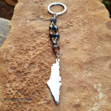 Car key-chain silver customized map of Palestine - chain accessories - car charm key - car key holder - luxury car pendant - Sterling silver engraving key holder - Automotive gift - silver key-chain - handmade - Afghani online - Palestine map key holder - Turquoise gemstone - car holder - custom car key holder - هدايا الأردن - مدالية سيارة خارطة فلسطين - حجر عقيق- مداليات مفتاح سيارة فضة - الافغاني - هدايا الاردن - فضة يدوي - هدايا فلسطين