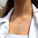 Palestine silver necklace with zircon -Silver Palestinian necklace - Palestine gift jewelry - map of Palestine - Afghani Jordan, Palestine trendy jewelry خارطة فلسطين سنسال - سنسال فلسطين فضة زركون - الافغاني - سنسال فلسطين - هدايا فلسطين