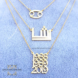 Name Necklace - silver customize - Rasha necklace - handmade silver - Afghani online - layered necklace - Arabic Name Necklace - UAE necklace - Jordan Necklace -horoscope necklace - Zodiac Jewelry - USA custom Jewelry - سنسال اسم رشا - سنسال تفصيل - تفصيل اسم فضة مطلي ذهب - تاريخ فضة مطلي ذهب - الافغاني 