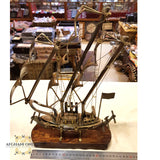 copper ship, handmade, office gift, manager gift, Jordan, afghani online, afghani Jordan, سفينة نحاس