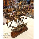 copper ship, handmade, office gift, manager gift, Jordan, afghani online, afghani Jordan, سفينة نحاس