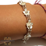 Silver bracelet - filigree bracelet - gemstone - 925 silver - afghani online - afghani Amman - اسوار فضة - اسوارة فيليغري - اسوارة شرقية - افغاني اونلاين