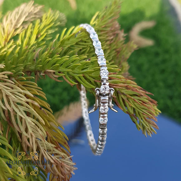 Tennis bracelet - silver bracelet - Jordan bracelets - Dubai bracelets - Qatar bracelets -zircon bracelet - bracelet for her - Afghani online - gifts for her - women jewelry - اسوارة تنس - اسوارة فضة - اسوارة زركون - هدايا اساور - الافغاني