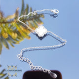 Silver bracelet - van cleef bracelet - cubic zirconia stones - 925 silver -  afghani online - USA bracelets - afghani Amman - اسوار فضة - اسوارة فان كليف - اسوارة زركون - افغاني اونلاين