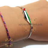 Palestine silver bracelet colored - Palestinian bracelet - Palestinian gift - Palestine map with enamel - map of Palestine - afghani Jordan - afghani Palestine - خارطة فلسطين اسوارة - اسوارة فلسطين فضة مع مينا - الافغاني - الاردن و فلسطين - هدايا فلسطين   