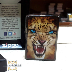 Zippo Tiger - Packaged in an environmentally friendly gift box - Lifetime Guarantee - Fill with Zippo premium lighter fluid